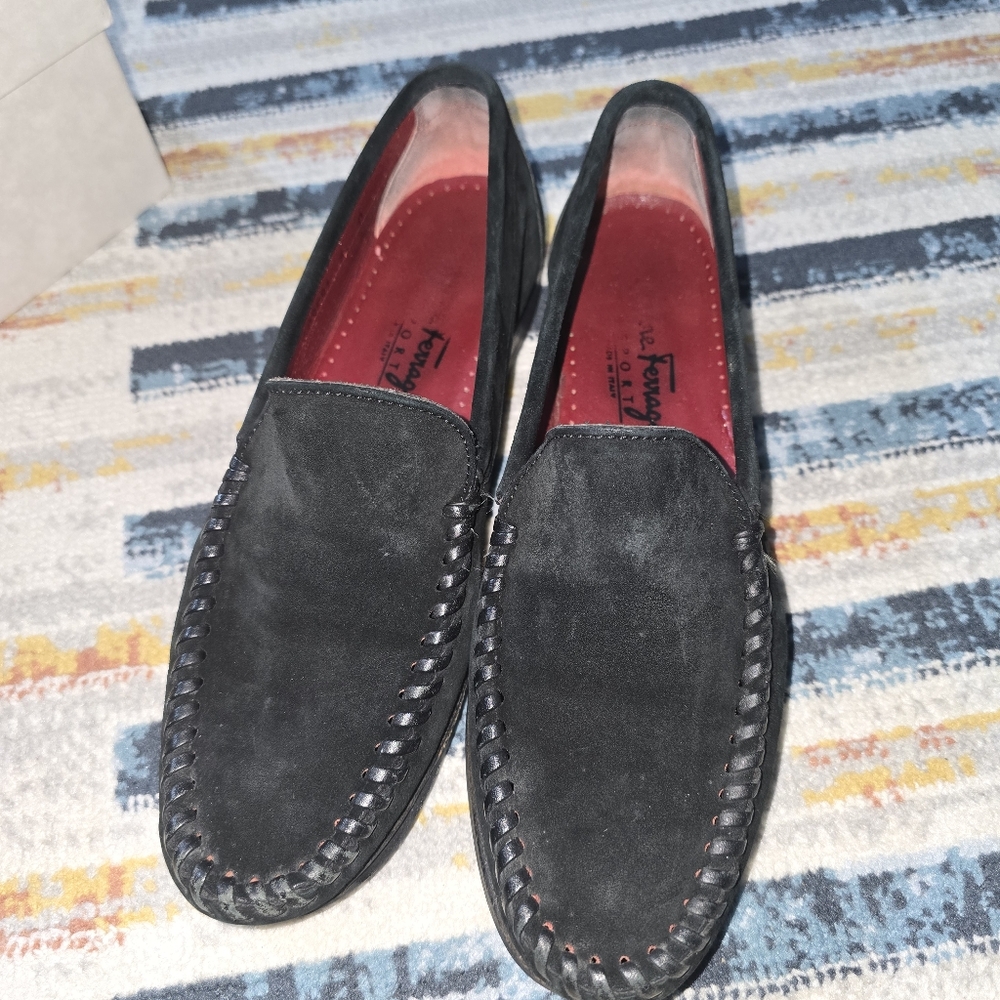 Salvatore Ferragamo Suede Flat